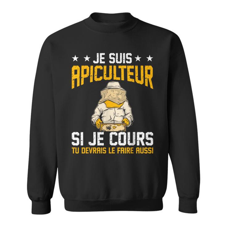 Abeille Je Cours Tu Devrais Le Faire Aussi Drôle Apiculteur Sweater e