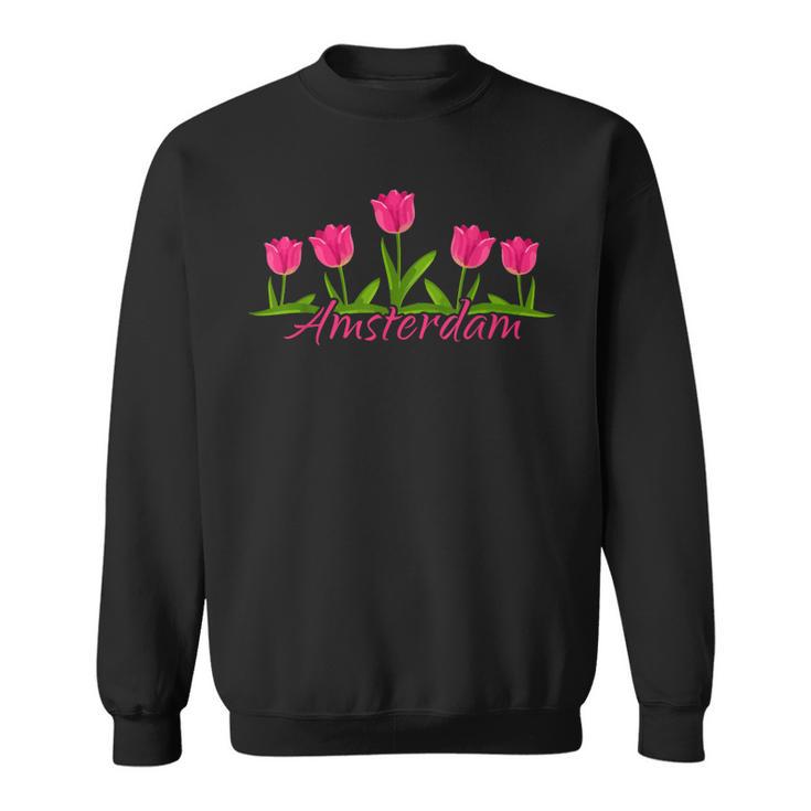 Amsterdam Países Bajos Tulipanes Holandaouvenirintage Camisa de entrenamiento