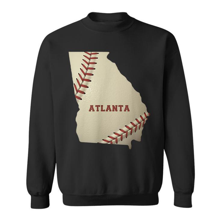 Atlanta Georgia Béisbol Estado Mapaoftbol EeUu Balonista Camisa de entrenamiento