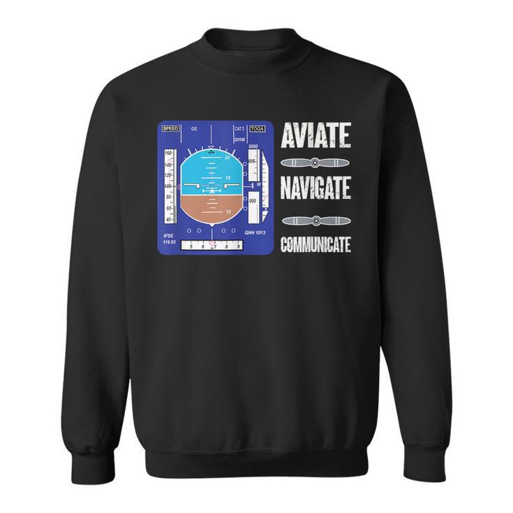 Aviación Aviador Diseño Horizonte Artificial Camisa de entrenamiento