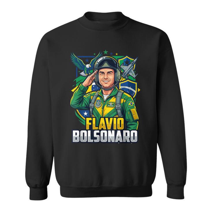 Bolsonarista Patriota Flávio Bolsonaro F22 Presidente Brasil Camisa de entrenamiento