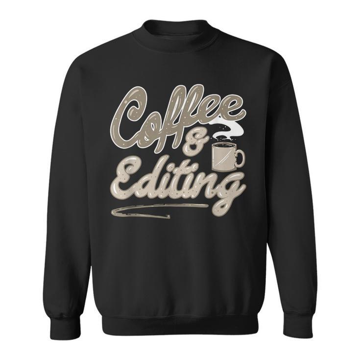 Café Y Edición Fotógrafo Divertido Y Cineasta Camisa de entrenamiento