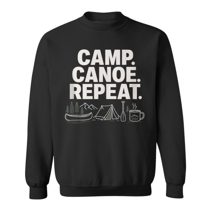 Camp Canoe Repeat Outdoor Adventure Sweatshirt