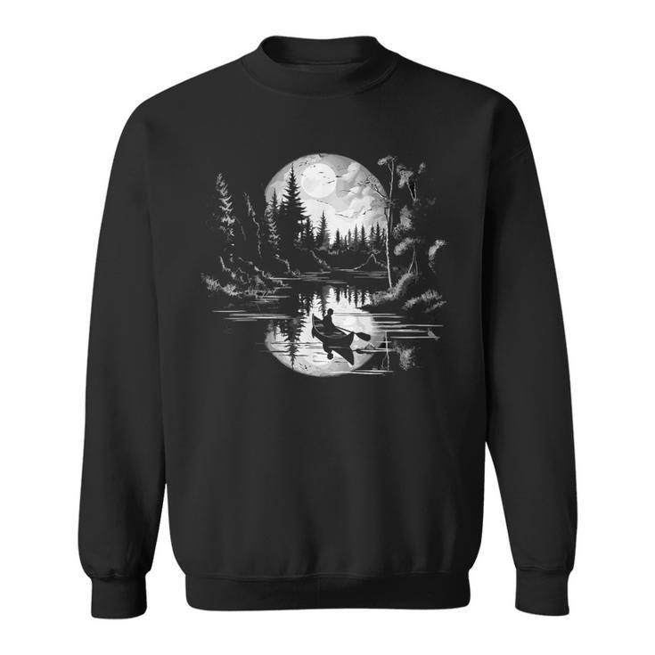 Canoe Canadian Canoeists Nature Canoe Sweatshirt