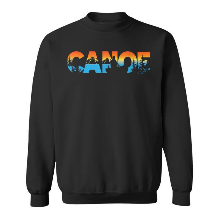Canoe Canoeing Retro Canoe Sweatshirt