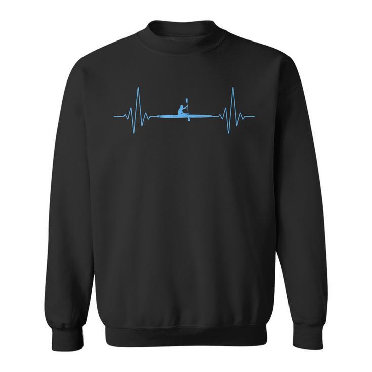 Cool Kayaking Heartbeat Canoe Boating Kayaks Outdoor Sport Sweatshirt