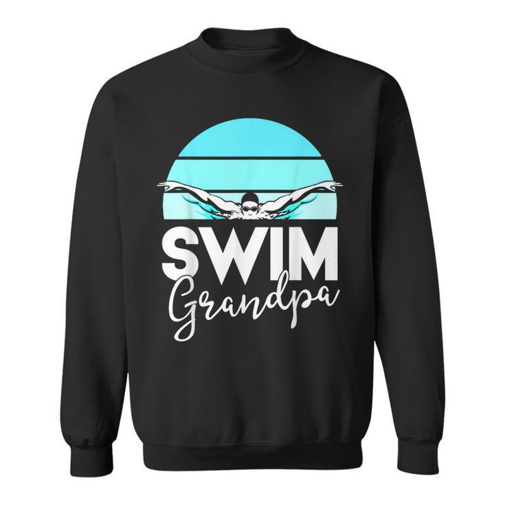 Grandpa Papa Swimming Meet Swimmer Swim Team Shirt Sweatshirt