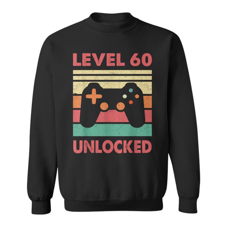 Hombre Nivel 60 Desbloqueado –Intage 60 Cumpleaños Gaming Gamer Retro Camisa de entrenamiento