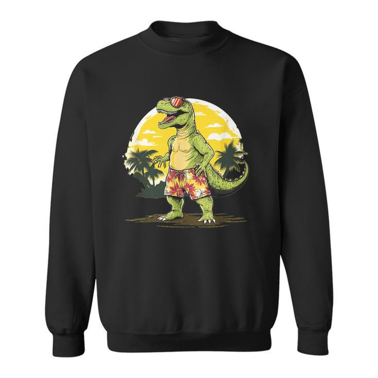 Joli Dinosaure Deacances Enhort Pour Les Fans De Plage Et D'été Sweater e