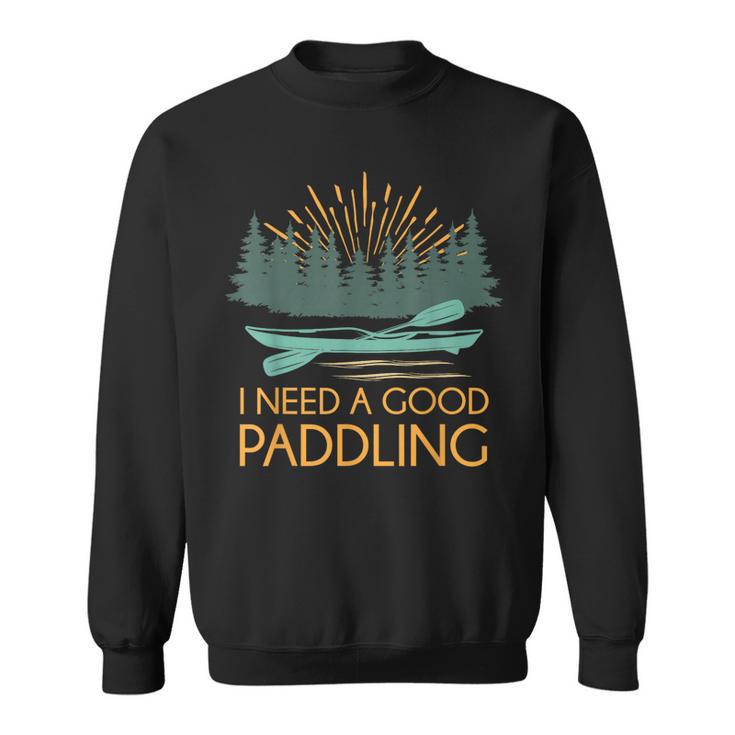 Kayaking Outdoor Water Sports Canoeing Paddle Kayak Sweatshirt