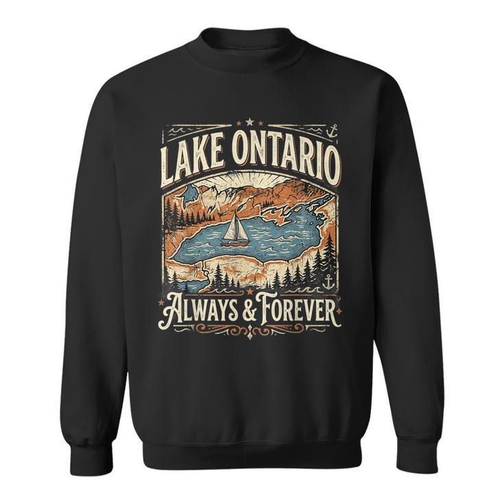 Lago Ontario Forever Canadá Usa Amistadintage Patriótico Camisa de entrenamiento