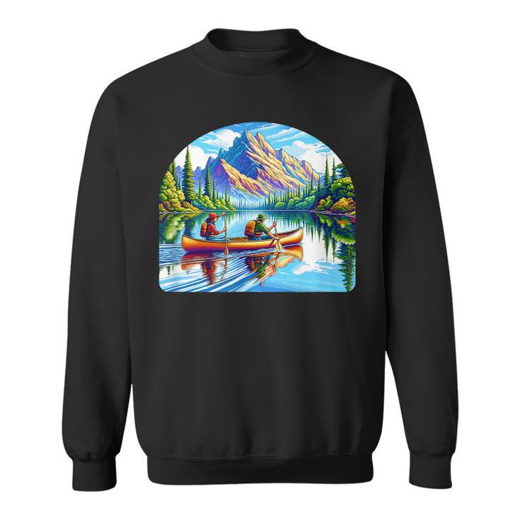 Lake Canoeing Canoe Sweatshirt