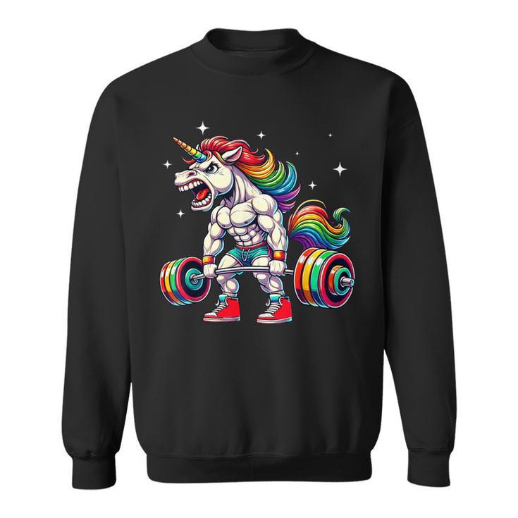 Licorne Haltérophilie Deadlift Fitness Gym Entraînement Entraînement Sweater e