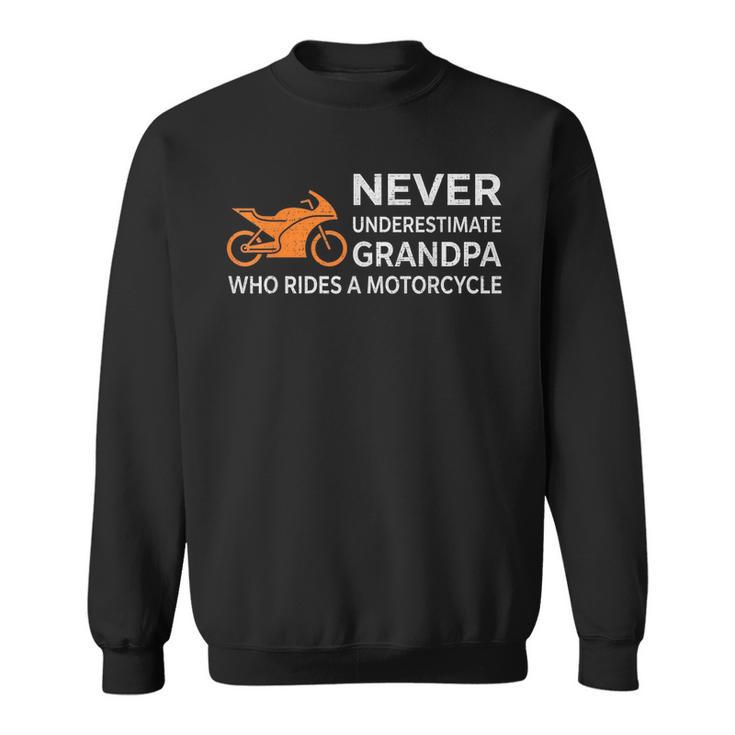 Maiottovalutare La Festa Del Papà Del Nonno Motociclista Felpa