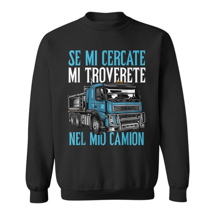 Papà Uomo Divertente Camionista Camion Camionisti Regalo Felpa