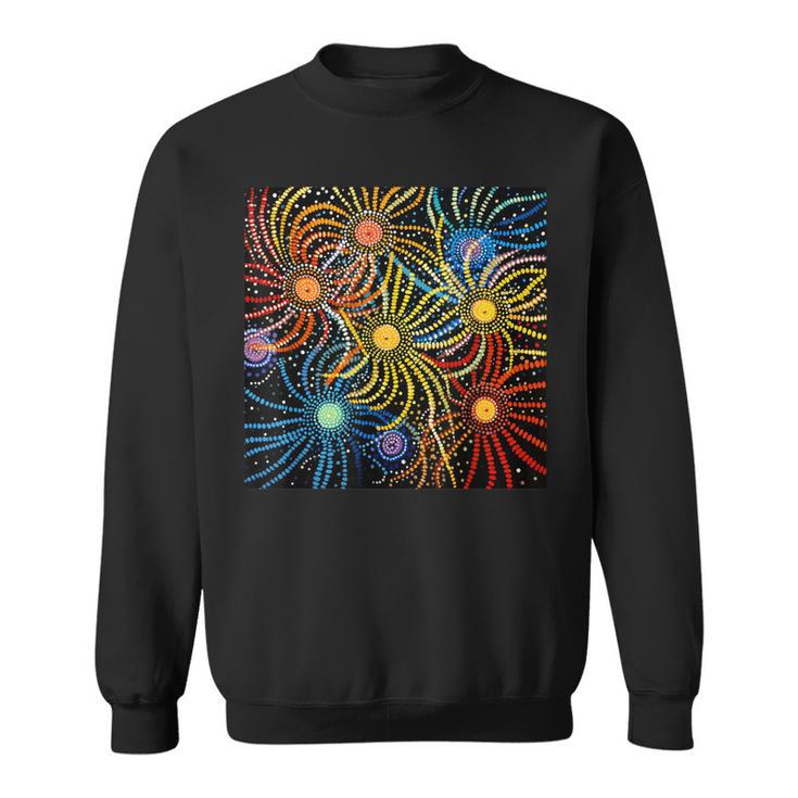 Pintura De Puntos Aborígenes Australianos Camisa de entrenamiento