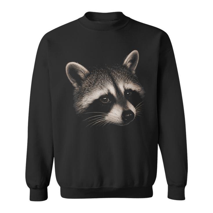 Portrait Réaliste De Raton Laveur Pour Amoureux De La Nature Sweater e