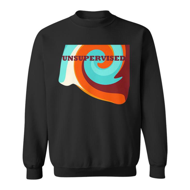 Soirée Amusante Nonupervisée Orange Bordeaux Bleu Sweater e