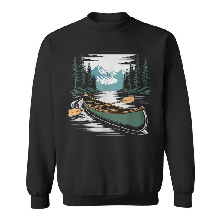 Solo Canoe Tourer Who Knows Every Rapid Campsite Portage Sweatshirt