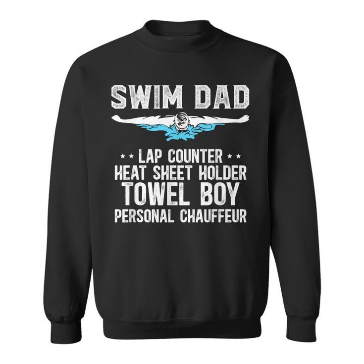 Swim Dad Definition Swimming Dad Of A Swimmer Dad Sweatshirt