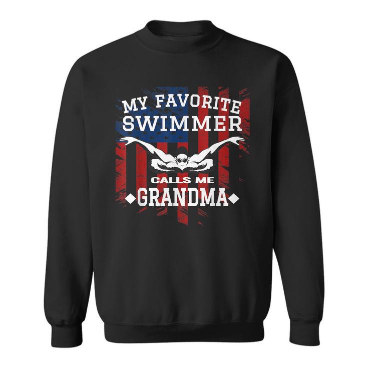 Swim Grandma Tshirt US American Flag Swimming Tee Sweatshirt