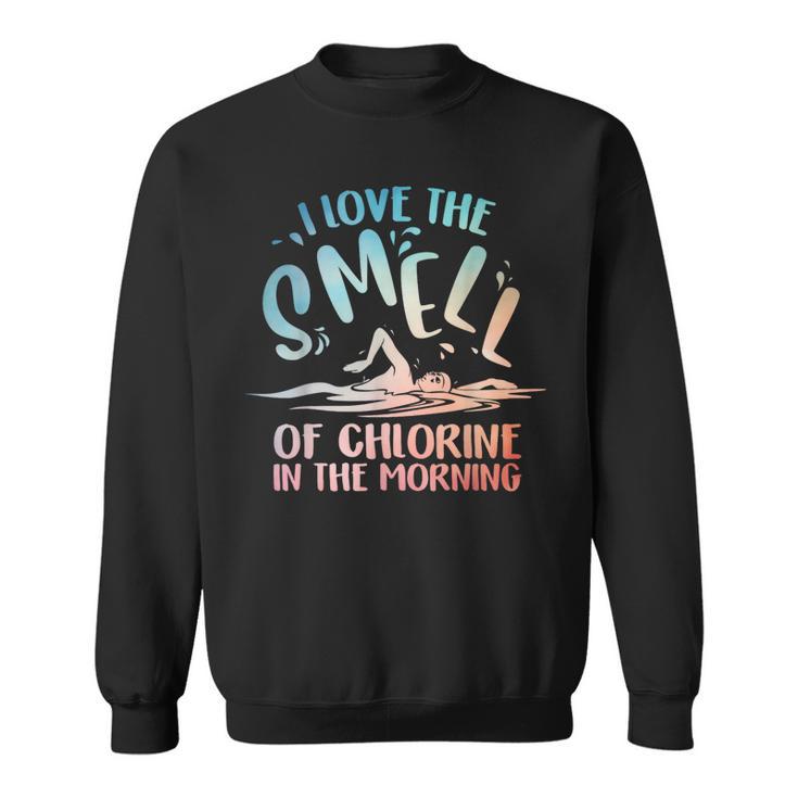 Swimmer Art For Men Women Swim Team Coach Swimming Sweatshirt