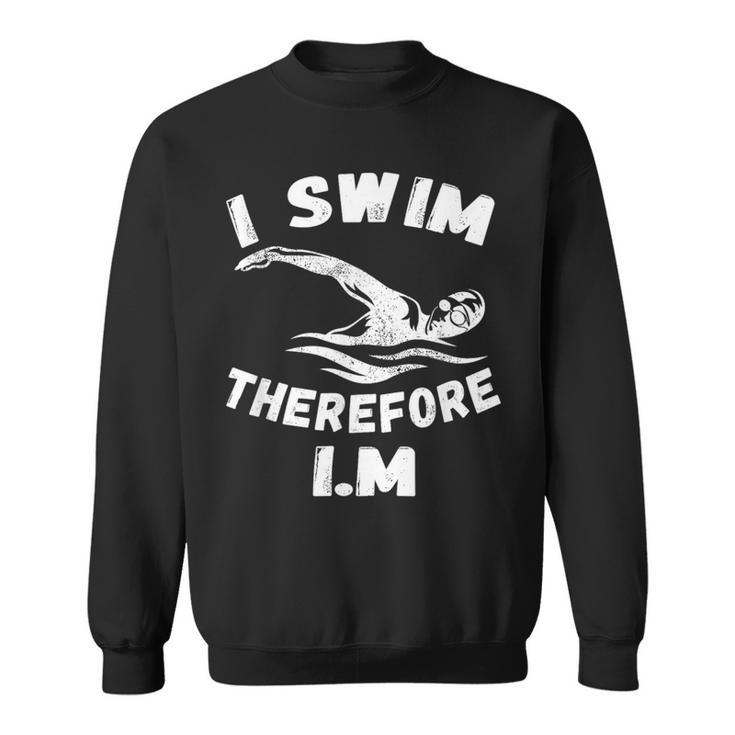 Swimming Competitive Freestyle Swim For Swimmer Sweatshirt