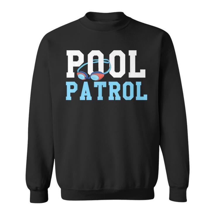 Swimming Swimmer Swim Pool Patrol Coach Dad Sweatshirt