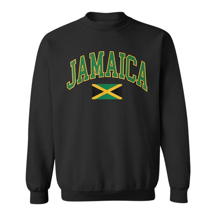 Texteintage De La Jamaïquearsity Et Drapeau Jamaïcain Sweater e
