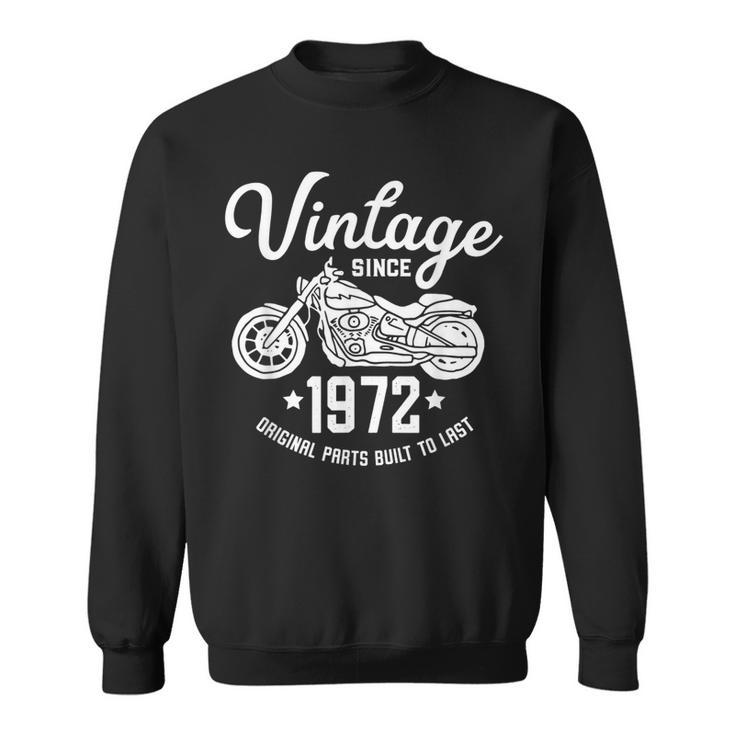 Vintage Retro Motocicleta Cumpleaños 1972 Rider Camisa de entrenamiento