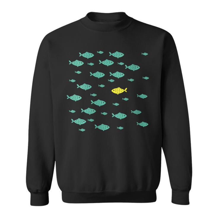 Women's Swimming Against The Current Motivational Inspiration Sweatshirt