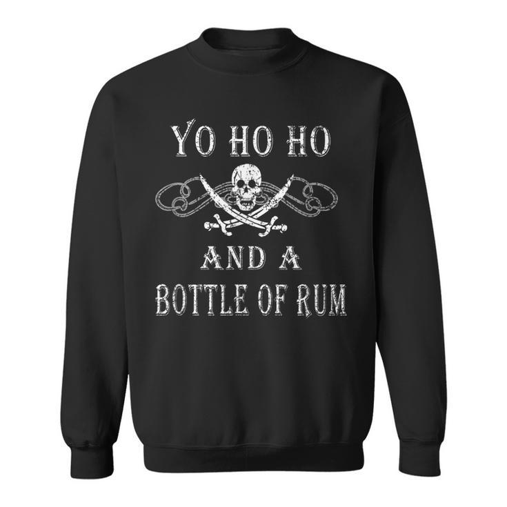 Yo Ho Ho Botella De Rum Divertida Pirata Bandera Pirata Camisa de entrenamiento