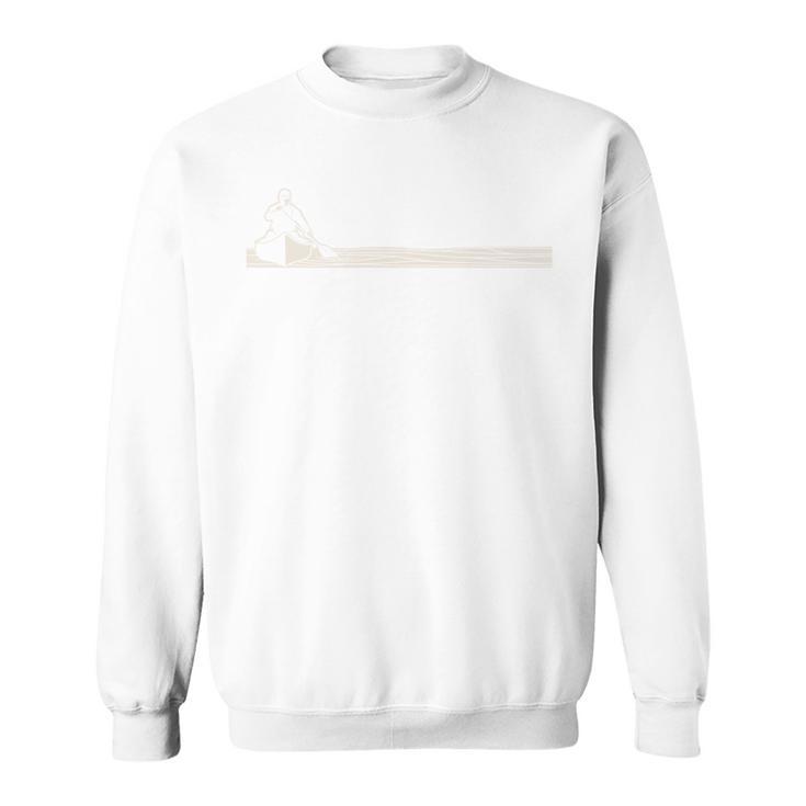 Canoeing Minimal River Lake Canoe Comfort Colors Adult Sweatshirt Sweatshirt, trending gift