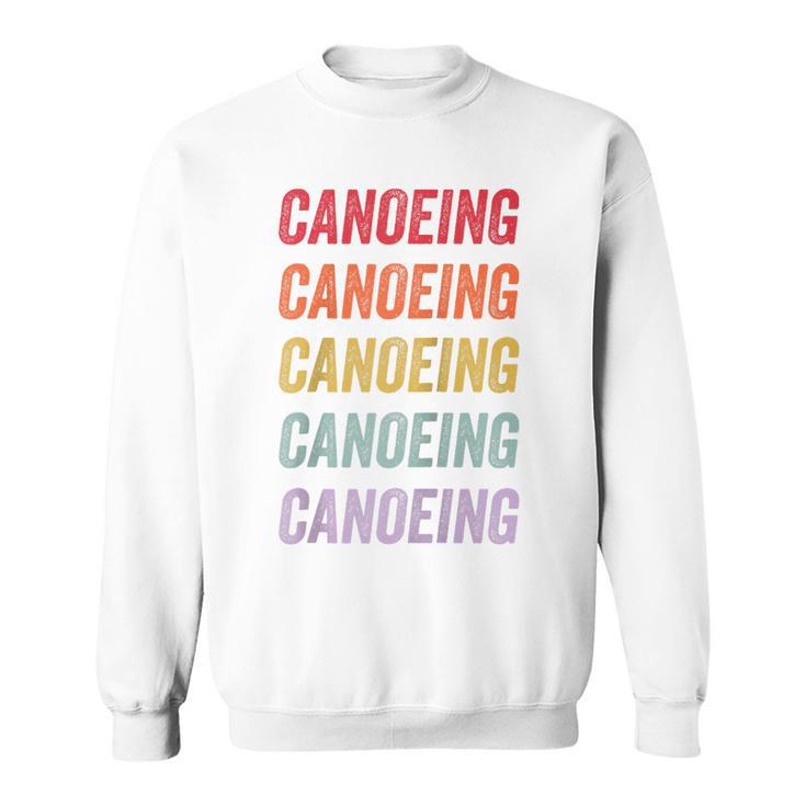 Canoeing Raglan Baseball Tee Sweatshirt