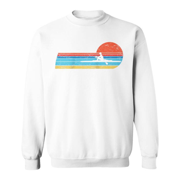 Canoes-Rowing Canoe-Rower Canoeing-Canoeist Vintage Canoes Raglan Baseball Tee Sweatshirt