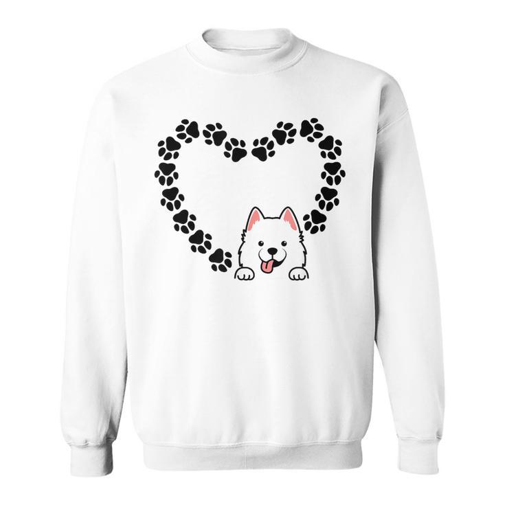 Cœuramoyède Drôle Propriétaire Deamoyède Amoureux Des Chiens Sweater e