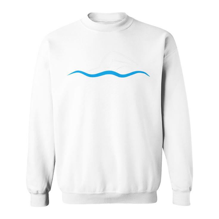 Freestyle Swimming Raglan Baseball Tee Sweatshirt