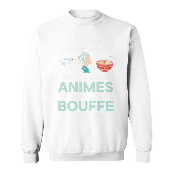 Jeuxideo Les Animes Ou La Bouffe Japon Animé Cadeau Manga Haut De Gamme Sweater e