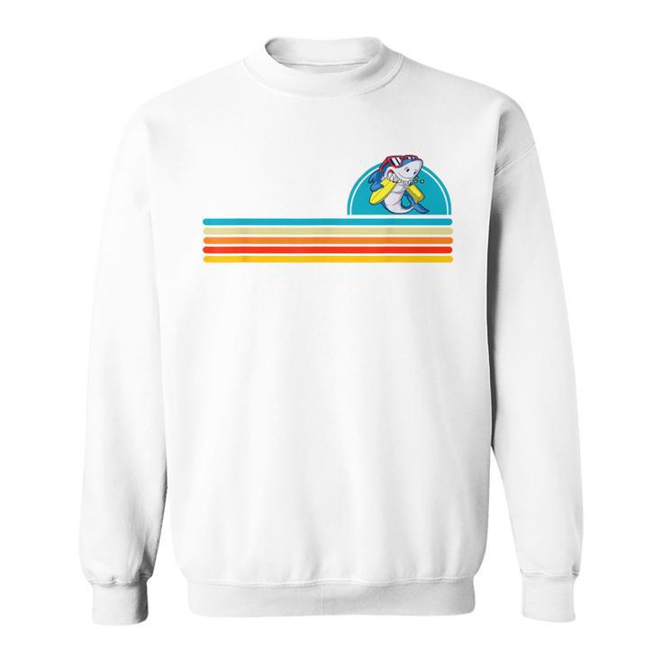 Rétro Coucher Deoleilurf Dessin Animé Requin Sweater e