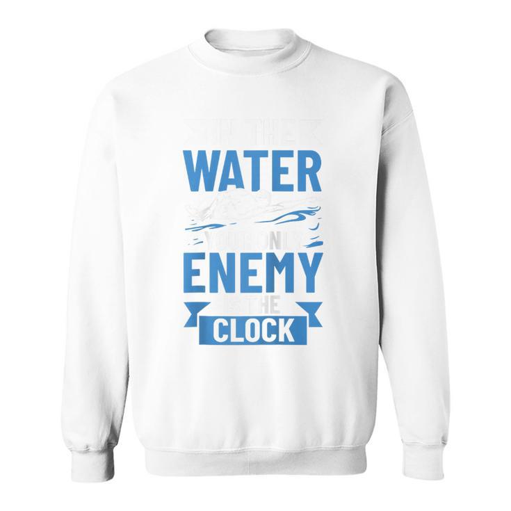 Swimming Enthusiast Swimming Expert Swimming Lover Swimmer Raglan Baseball Tee Sweatshirt