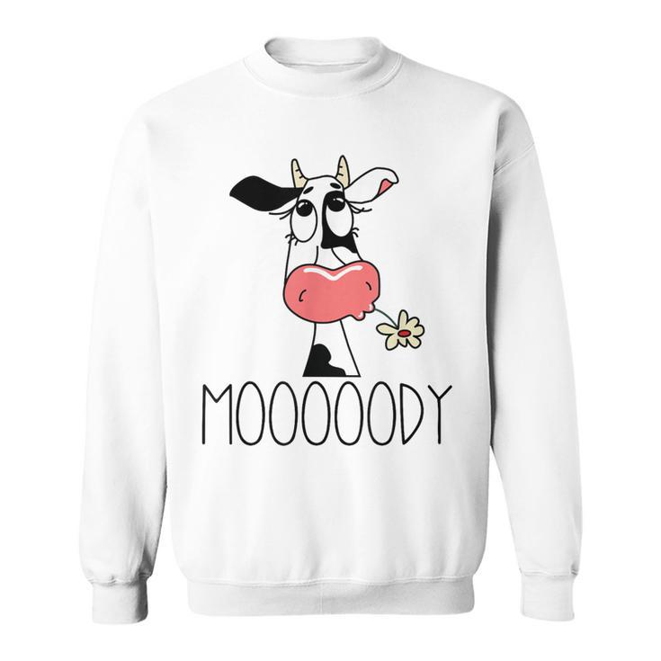 Vaca Divertida Moooody Para Granjeros Lecheros Camisa de entrenamiento