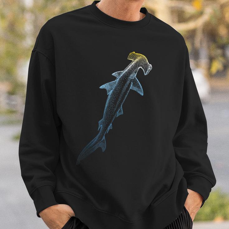 Beautiful Colors Swimming Hammerhead Shark Lovers Sweatshirt Gifts for Him Beautiful Colors Swimming Hammerhead Shark Lovers Sweatshirt Gifts for Him