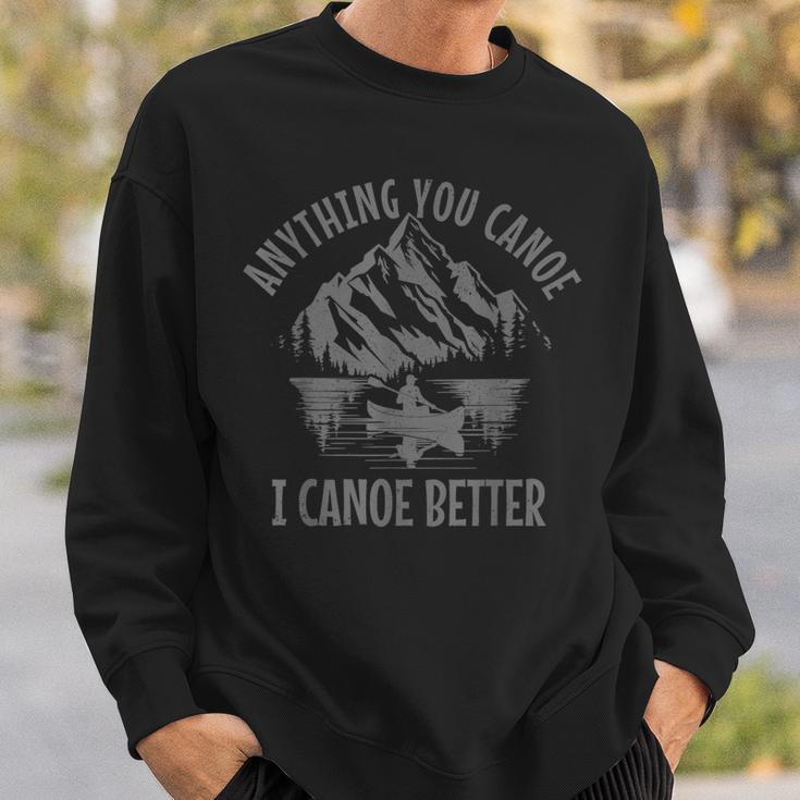 Canoe Canoeing Sweatshirt Gifts for Him