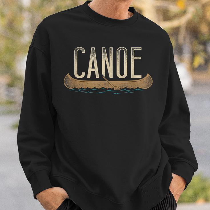 Canoe Canoeing Vintage Canoe Sweatshirt Gifts for Him