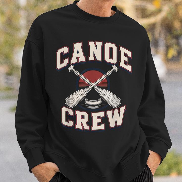 Canoe Crew Paddling Team Retro Graphic Sweatshirt Gifts for Him