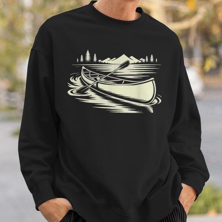 Canoe Tripper Loading Portage Pack First Light Sweatshirt Gifts for Him