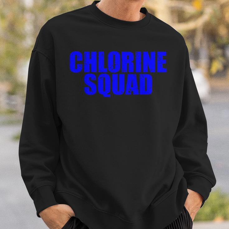 Chlorine Crew Swimming Sweatshirt Gifts for Him Chlorine Crew Swimming Sweatshirt Gifts for Him