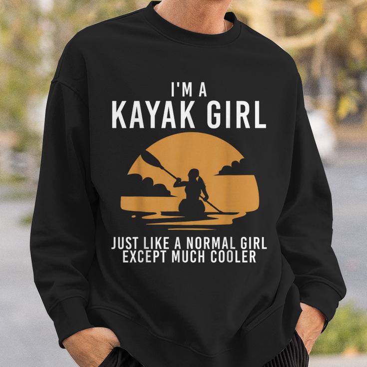 Cool Kayak For Women Girls Kayaker Canoe Kayaking Paddle Oar Sweatshirt Gifts for Him