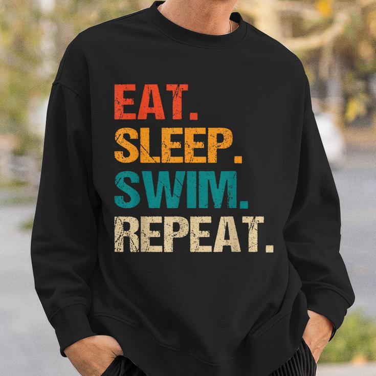 Eat Sleep Swim Repeat Pool Swimmer Water Polo Swimming Sweatshirt Gifts for Him Eat Sleep Swim Repeat Pool Swimmer Water Polo Swimming Sweatshirt Gifts for Him