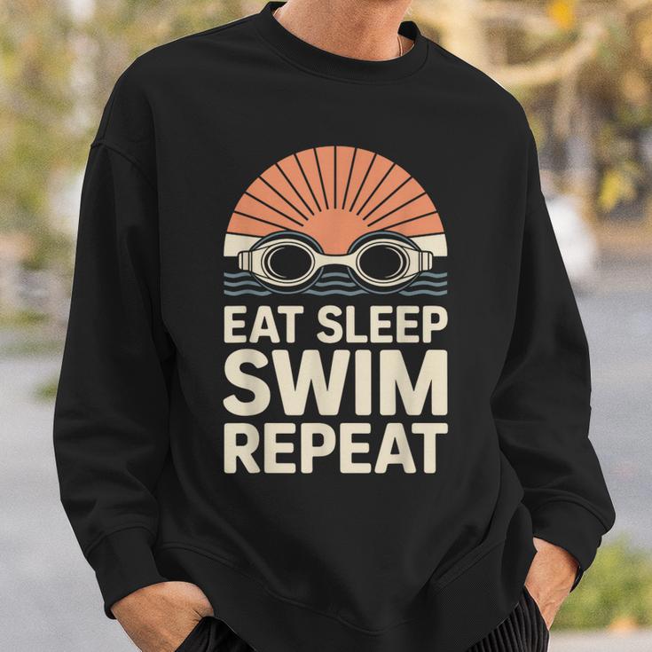 Eat Sleep Swim Repeat Swimmer Swimming Sweatshirt Gifts for Him Eat Sleep Swim Repeat Swimmer Swimming Sweatshirt Gifts for Him